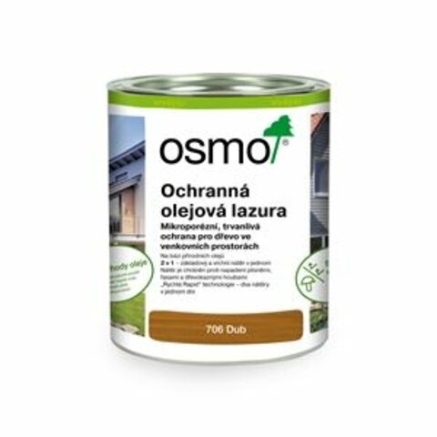 Ochranná olejová lazura 0,75l dub 706