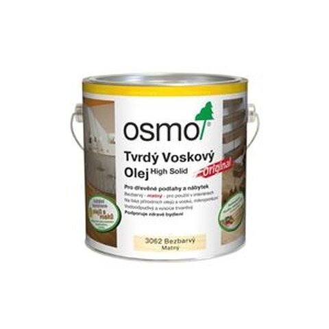 Tvrdý voskový olej Originál 2,5 l bezbarvý mat 3062