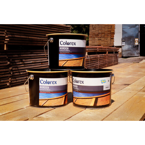 Trälasyr Norden - lazura na dřevo 2,7 l mahagon