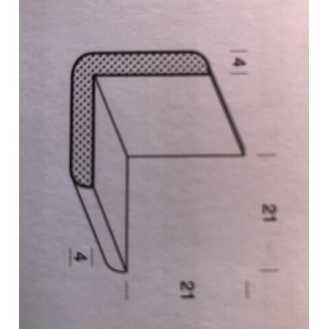Dřevěná lišta rohová 25x25mm napojovaná