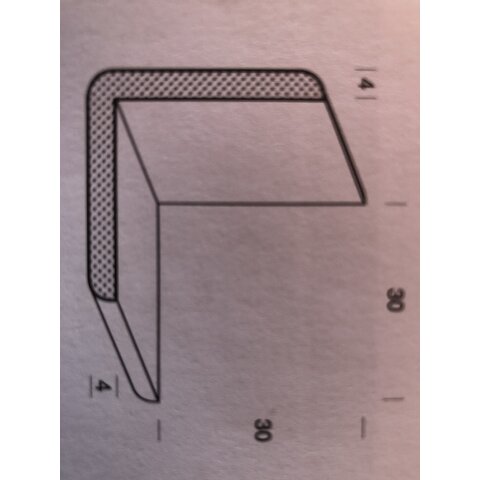 Dřevěná lišta rohová 34x34mm napojovaná