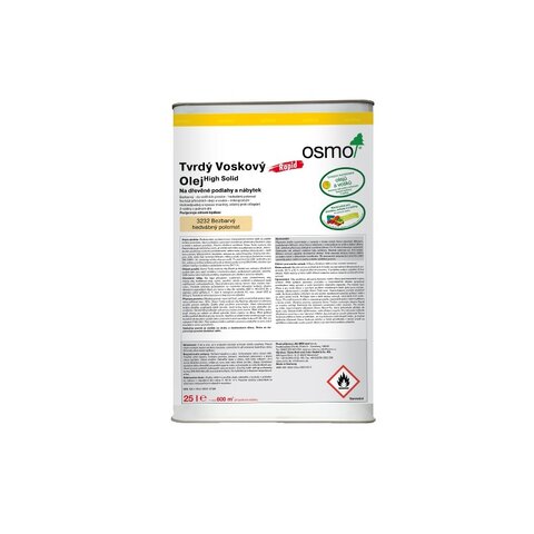 Tvrdý voskový olej Rapid 25 l bezbarvý hedvábný polomat 3232