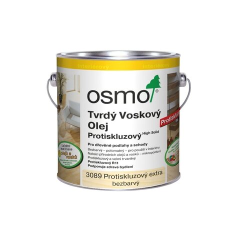 Tvrdý voskový olej Protiskluz extra (R11) 2,5 l bezbarvý polomat 3089