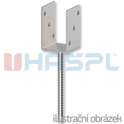 Patka kotevní do betonu Typ U 100x100x4,0