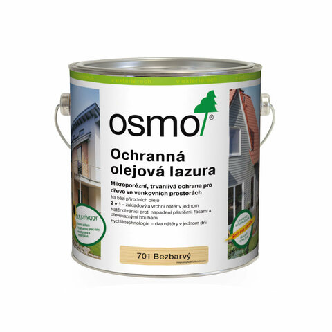 Ochranná olejová lazura 2,5l bezbarvý mat 701