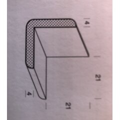 Dřevěná lišta rohová 25x25mm napojovaná