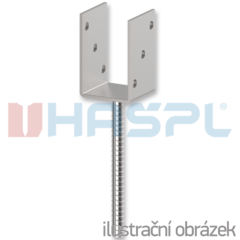 Patka kotevní do betonu Typ U 80x80x4